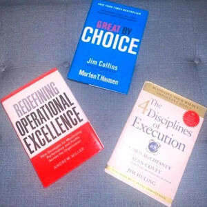 Set 3 Leadership/Success books for business‎